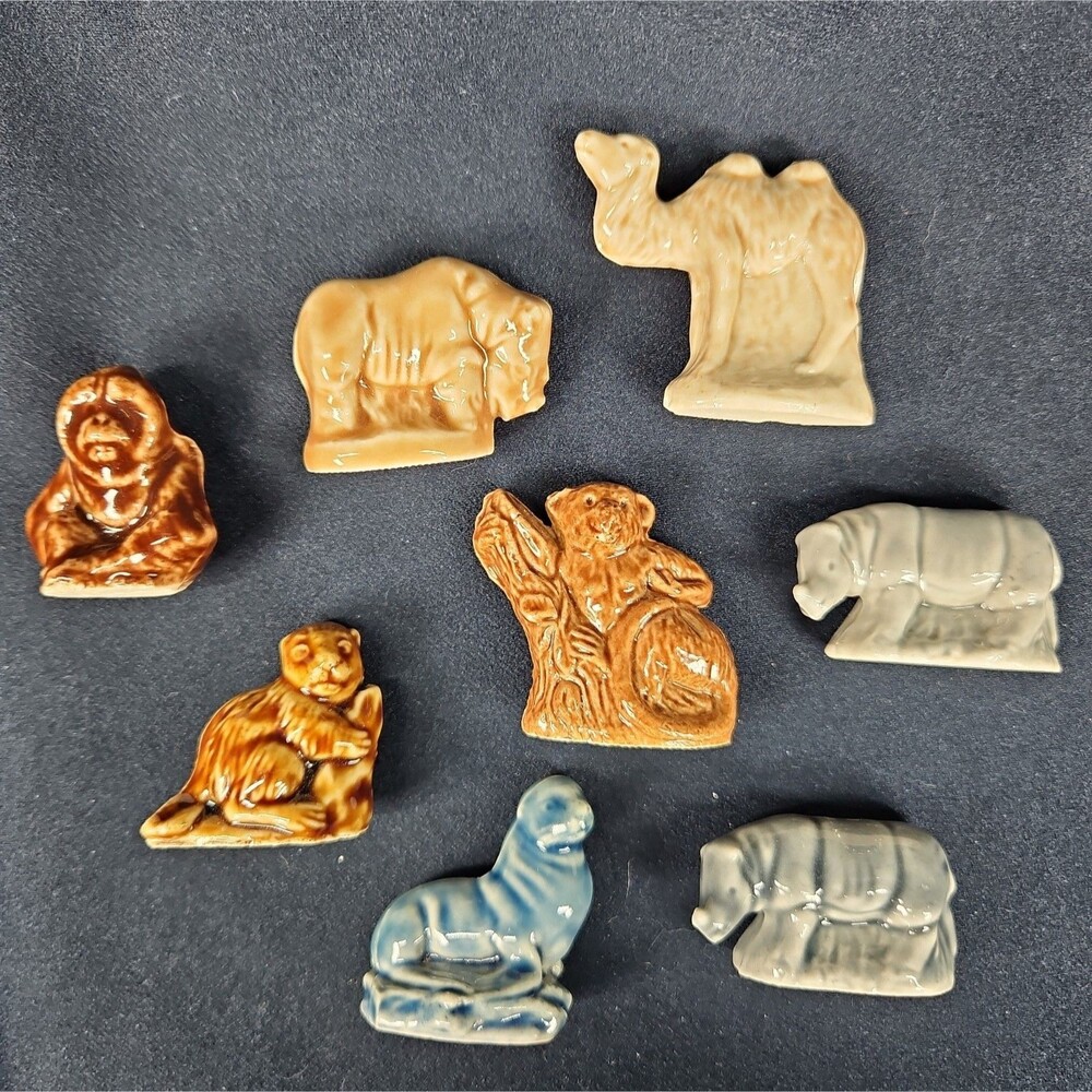 Wade Whimsies Red Rose Tea Animal Series I England 1983-5 LOT OF 7 Vintage